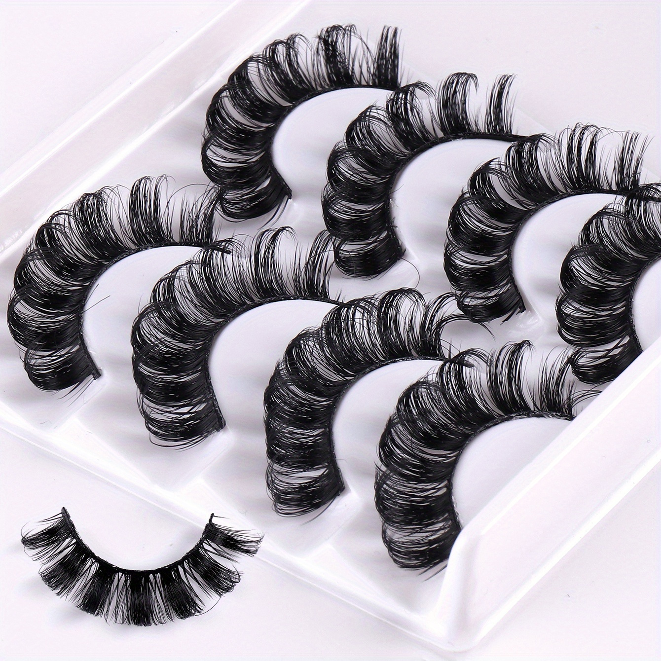 

4 Dd 3d Eyelashes, Reusable Fluffy, Strip