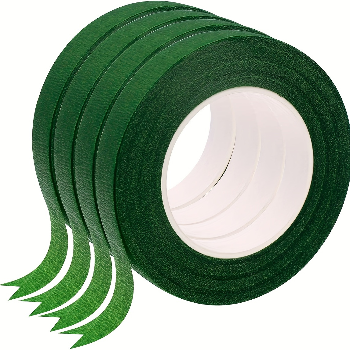 1roll DIY Green Florist Item Adhesive Flower Tape Floral Tape 1062.99inch  Green Tape Wrinkled Paper Tape Production Of Floral Tape