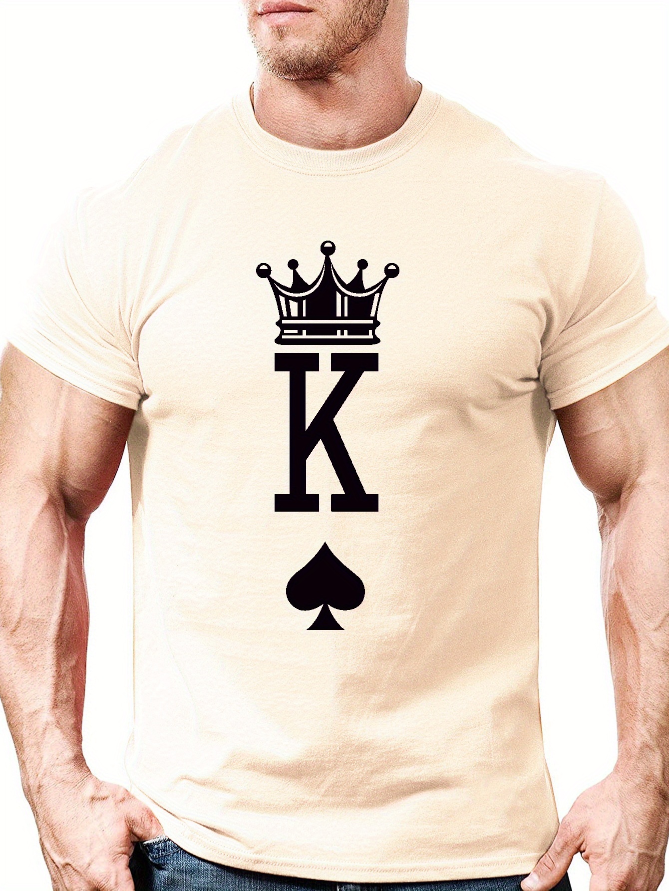 Camiseta Manga Larga Hombre Estampado Cool Alphabet K - Temu