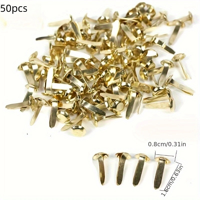 100pcs Mini Metal Brads Fasteners Scrapbooking Brads For Handmade Paper  Crafts, Decorative Scrapbooking Crafts DIY Projects (Mixed Colors)