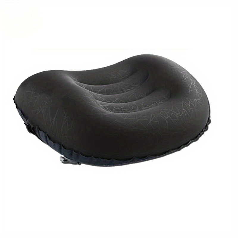 Portable Inflatable Tpu Lycra Cloth Crescent Style Outdoor Travel Headrest Camping Pillow