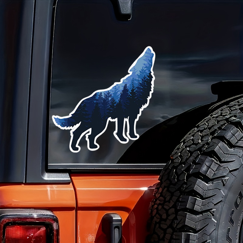 

Forest Wolf Vinyl Waterproof Sticker Decal For Car Laptop Wall Window Bumper Sticker