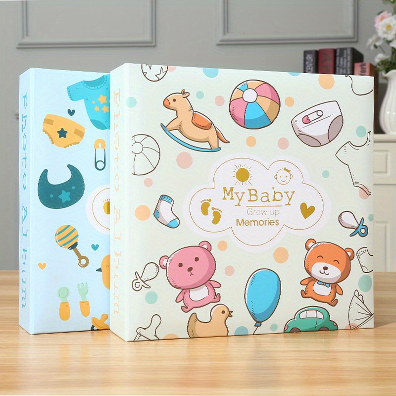 6 inch 200 pocket   album growth record photo storage album cute photo album family couple studio commemorative album details 1