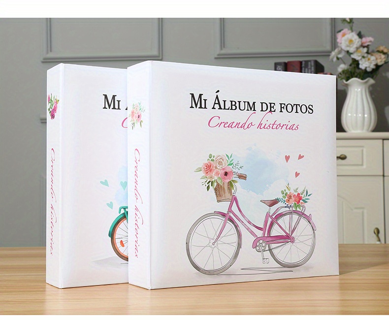 6 inch 200 pocket   album growth record photo storage album cute photo album family couple studio commemorative album details 2