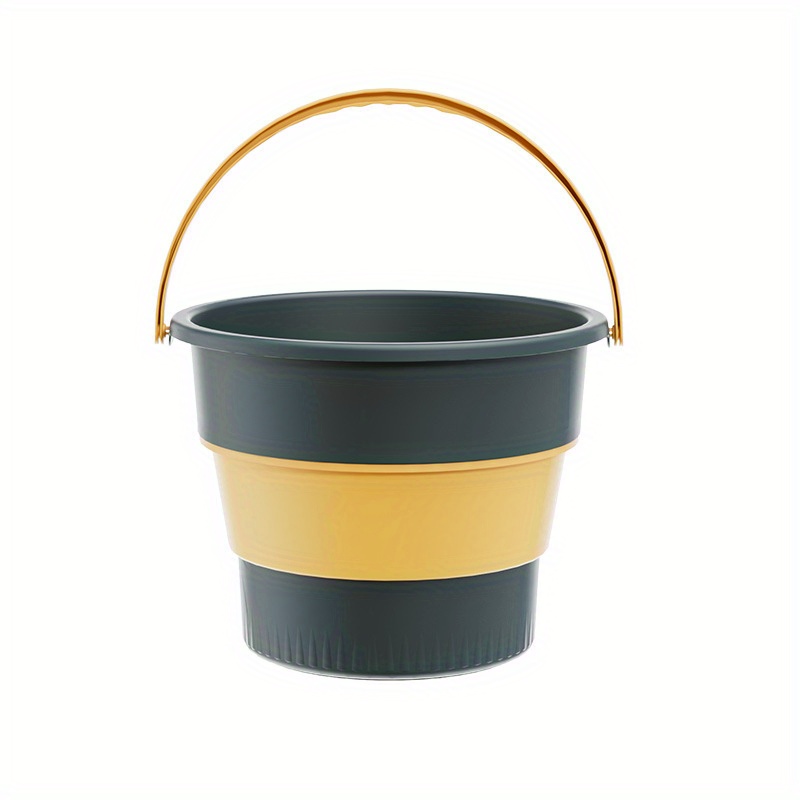SAMMART - 8.5L Collapsible Plastic Bucket with Lid - Foldable Round Tub  with Lid - Portable Fishing Water Pail - Space Saving Outdoor Waterpot.  Size