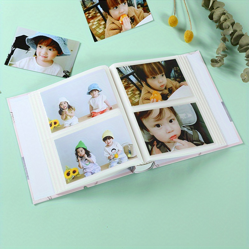 1pc Solid Color Large Photo Album Self Adhesive Photo Album Bookshelf Albums  With 1pc Scraper, 20