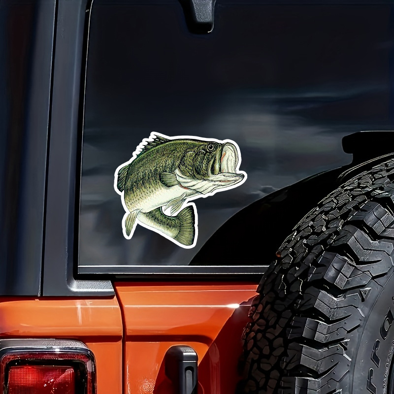 Tactical Bass Fish American Flag Motorcycle Sticker Fishing - Temu