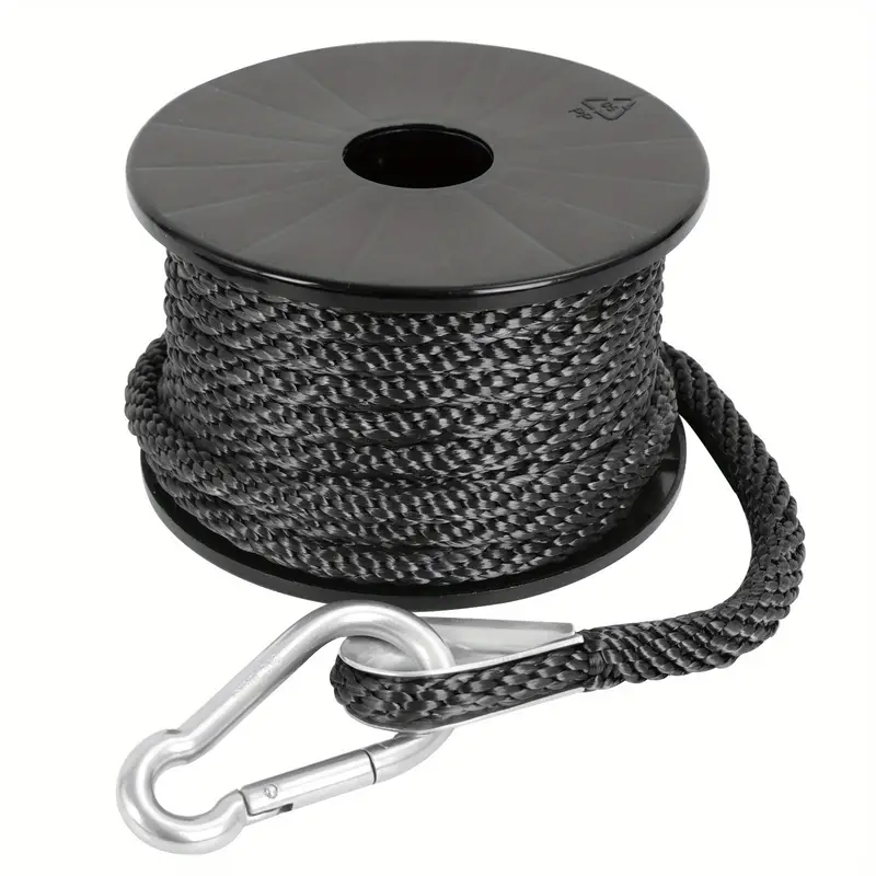 Double Braided Nylon Boat Anchor Rope Dock Line Length 150ft