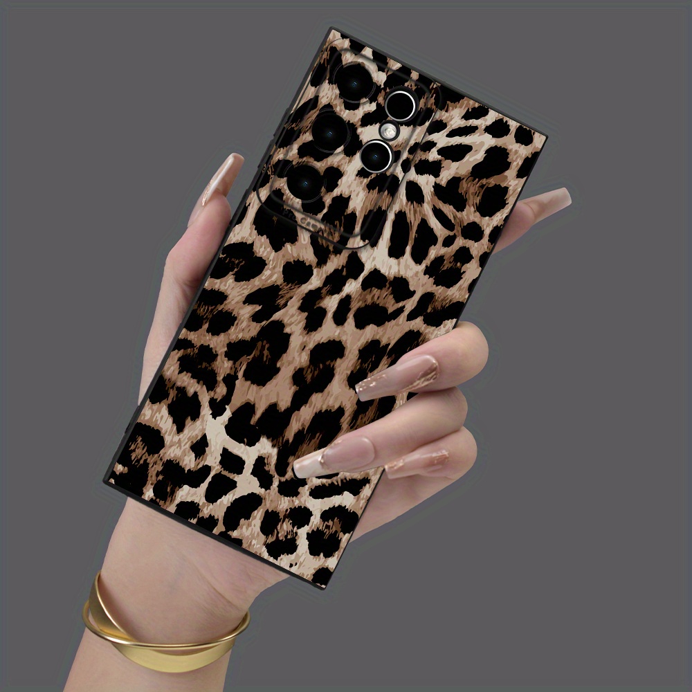 

Leopard Print Pattern Phone Case Full Body Protection Shockproof Tpu Soft Rubber Case Color: Transparent White Black For Men Women For Samsung Galaxy S A