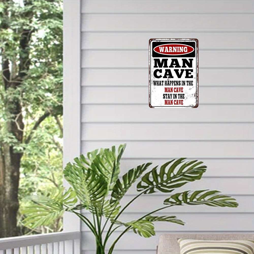 Economy Pack  Happens In Man Cave Stay In Man Cave Signs - Temu
