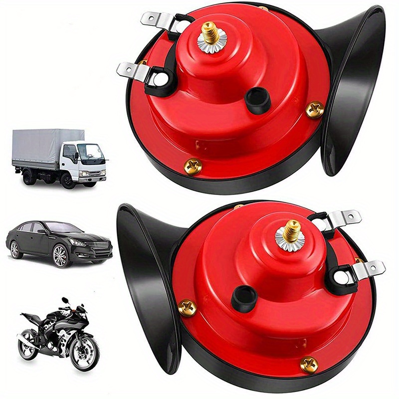 Car Horn, 300DB Loud Train Horn 12V/24V Waterproof Raging Sound Double  Snail Horn for Trucks Cars Motorcycle Bikes Boats