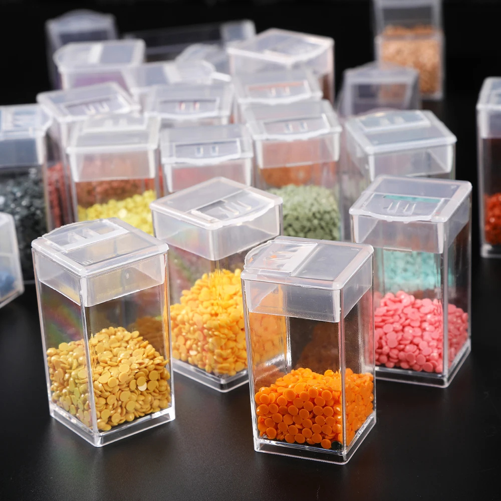 1pc 30/60slots Foam Hole Diamond Painting Accessories Rhinestone Container  Storage Tool Gift Box