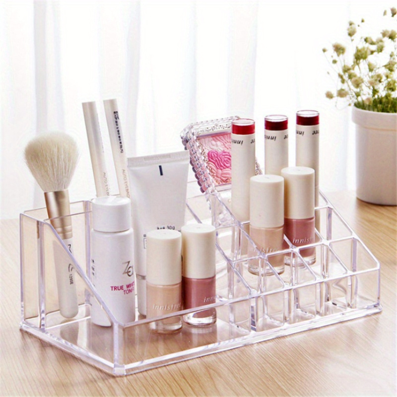 Cajón de acrílico transparente para maquillaje, organizador de escritorio,  caja de almacenamiento de cosméticos, lápiz labial