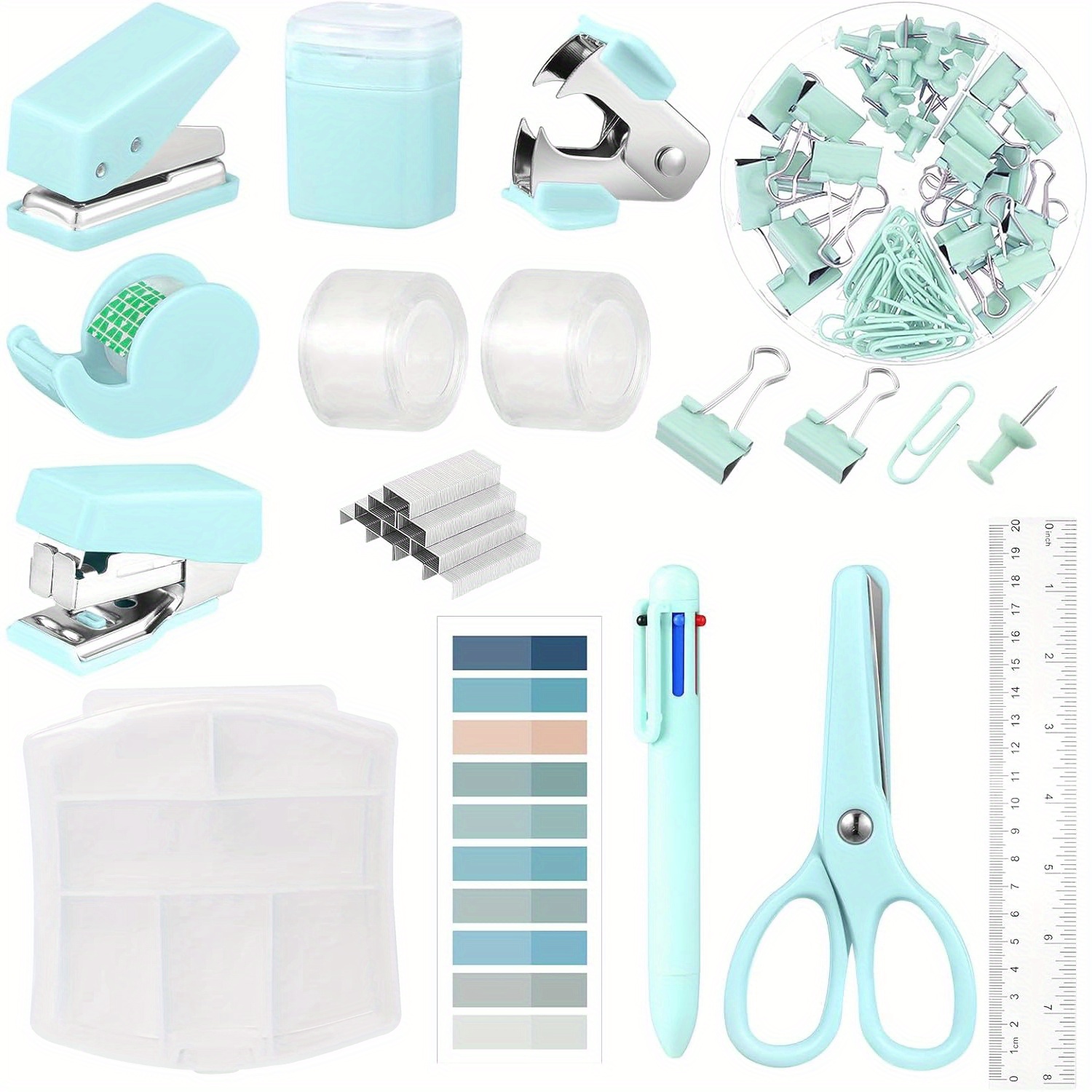 Mini Office Supplies Set 7 Small Mini School Supplies Travel - Temu