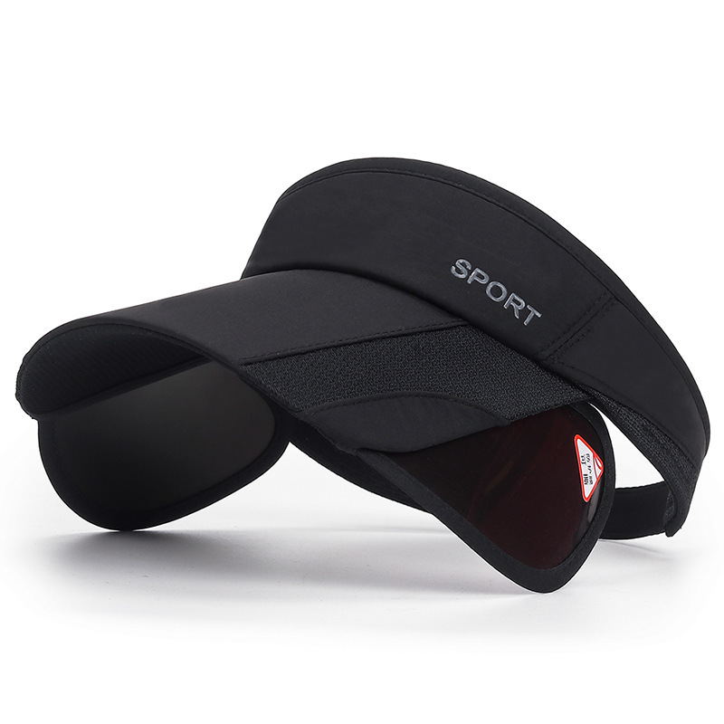 

Retractable Brim Running Visors For Women Solid Color Breathable Summer Sun Hats Lightweight Adjustable Golf Visor Hat