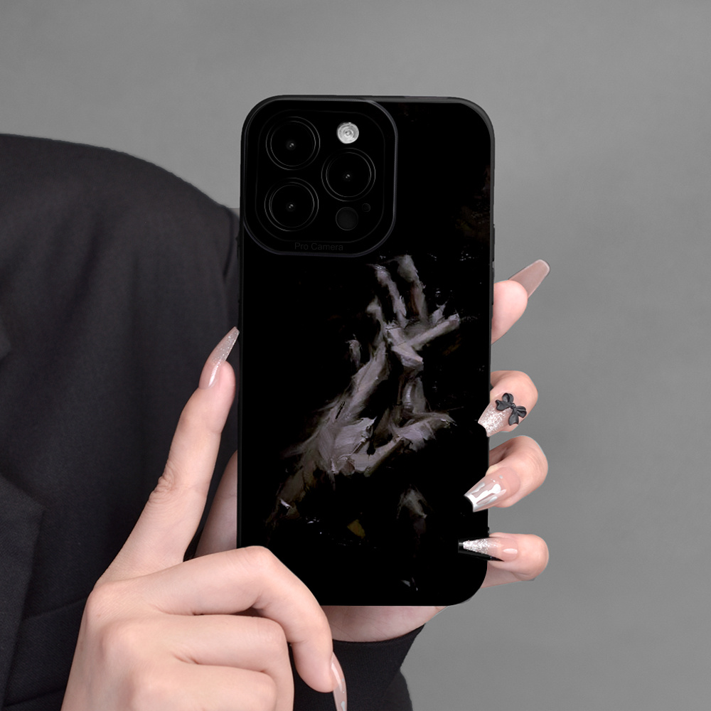 

Oil Painting Pattern Mobile Phone Case Full-body Protection Shockproof Tpu Soft Rubber Case Color: Transparent White Black For Men Women For Iphone 15/14/13/12/11/xs/xr/x/7/8/mini/plus/pro Max/se