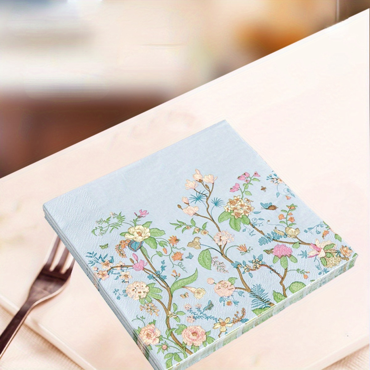 Set Di 20 Pezzi, Tovagliolo Per Feste Con Fiori Selvatici Retrò,  Asciugamano Di Carta Per Decorazioni Di Matrimoni, Feste Di Compleanno E  Tea Party