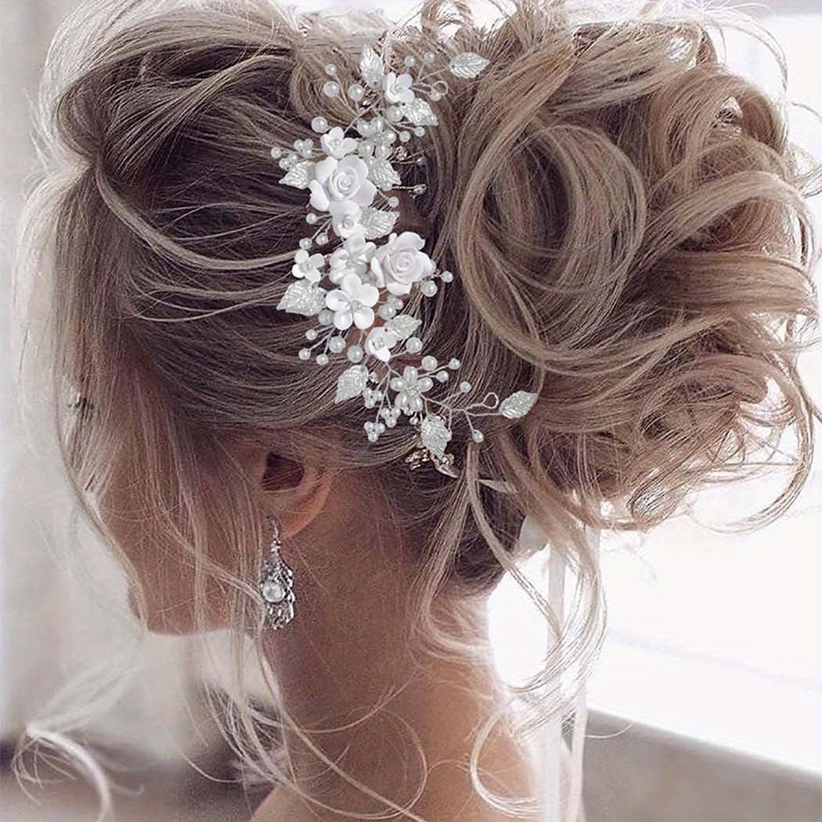 Capelli Da Sposa Giù Con Fiori - Resi Gratuiti Entro 90 Giorni - Temu Italy