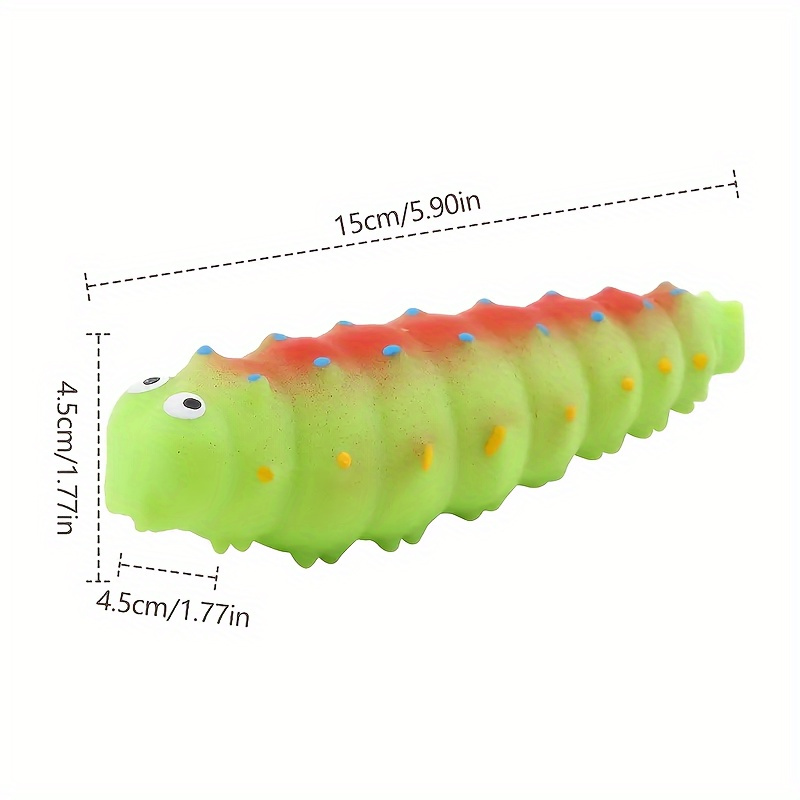 Squeeze Squishy Sensory Caterpillar Toy Stretchy Rainbow Worm Stress Relief  Exercise Fidget Toy Birthday Gift