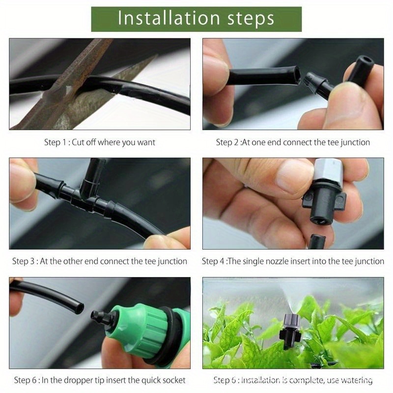 

1 Roll, New Irrigation 10 Meters 10 Sprinklers Diy Nozzles Water Sprayer Misting Fog Cooling Nozzle System Garden Agricultural Sprayer System, Garden Plant Tool