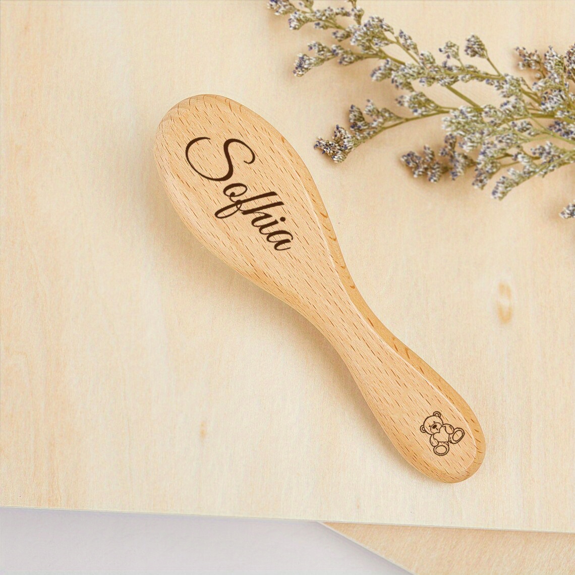 E-shop Personalisierte Baby-Haarbürste – Individuelles graviertes Design, ideales Geschenk für Neugeborene für Jungen & Mädchen, für Weihnachten,
