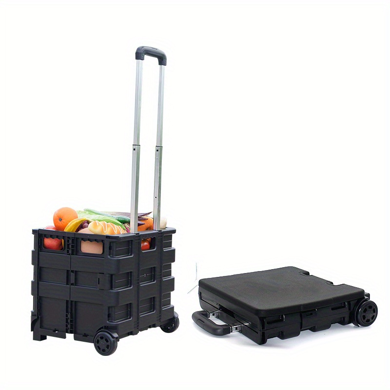 Carrito de compras plegable 2 en 1 2023, bolsa de compras plegable portátil  con ruedas, bolsa de compras ligera impermeable con ruedas, bolsa de mano