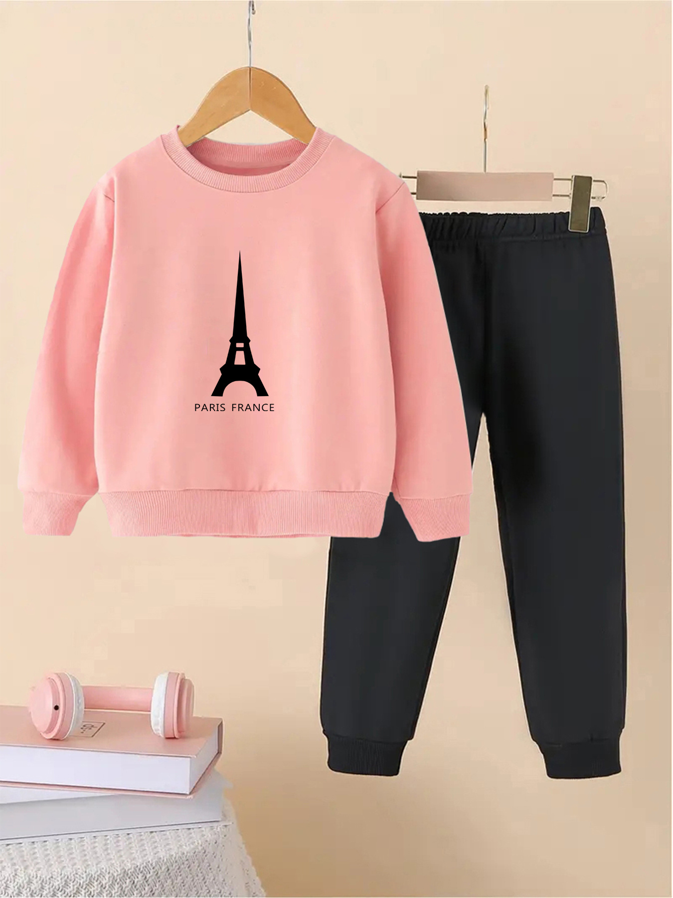 Naiyafly Kids Girl Tracksuit Set Girls Butterfly Pattern Long Sleeve