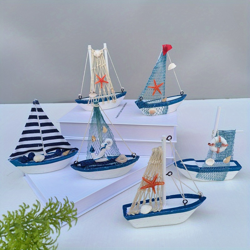 Retro Sailboat Model Figurines For Interior Living - Temu Canada