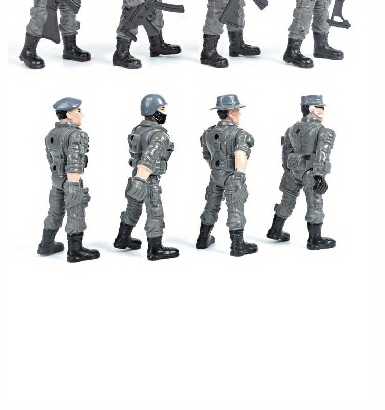 8pcs / Set Ropa Camuflaje Armada Warriors, Juguetes Figuras Acción  Militares Soldados Plástico, Fuerzas Especiales Llevan Armas Fuego  Ejército, Soldados Policía Combate, Perfecto Regalos - Juguetes - Temu