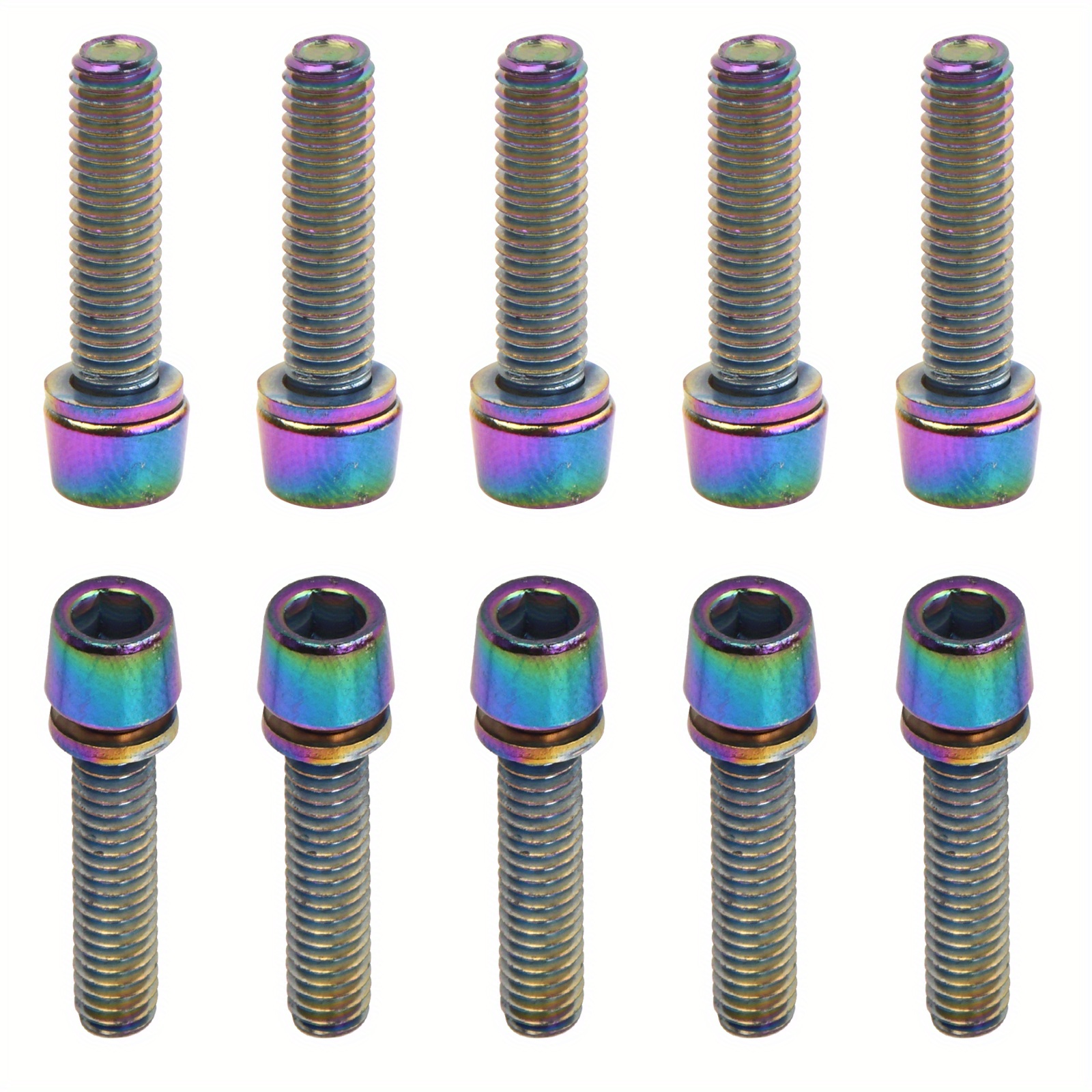 Titanium stem bolts for road clearance bike