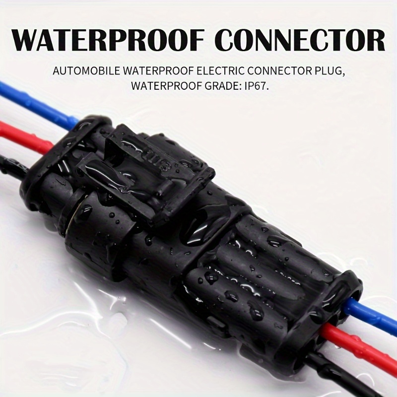 Connecteur étanche 3 broches IP68 connecteur de câble rapide scellé  électrique 