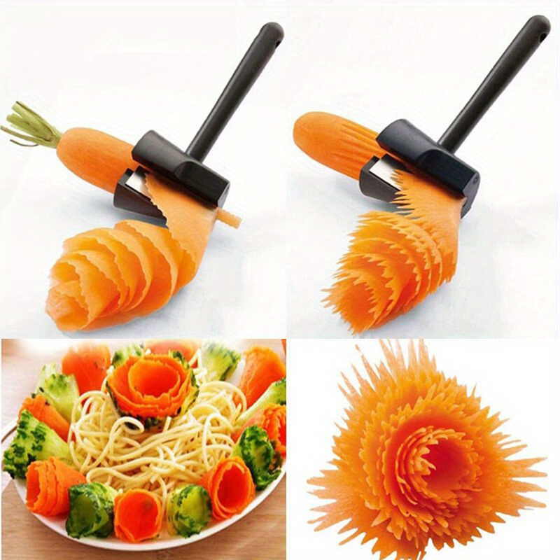 1pc spiral cutter carrot and potato slicer fruits peeler outdoor cooking supplies sports & outdoors details 1