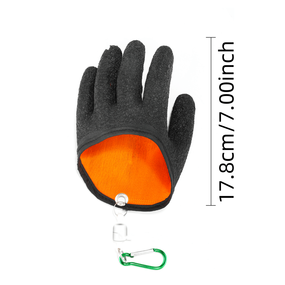 Guantes de pesca antideslizantes para pesca con liberación magnética,  guantes de pesca profesionales para pesca a prueba de pinchazos, guantes de