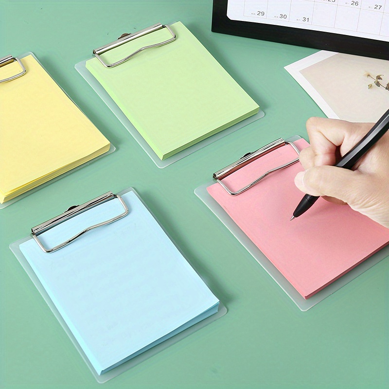 

50pcs/set Mini Clipboard Notepads - Perfect For Nurses, Students, And Office Workers - Fits In Purses And Pockets - Durable And Convenient
