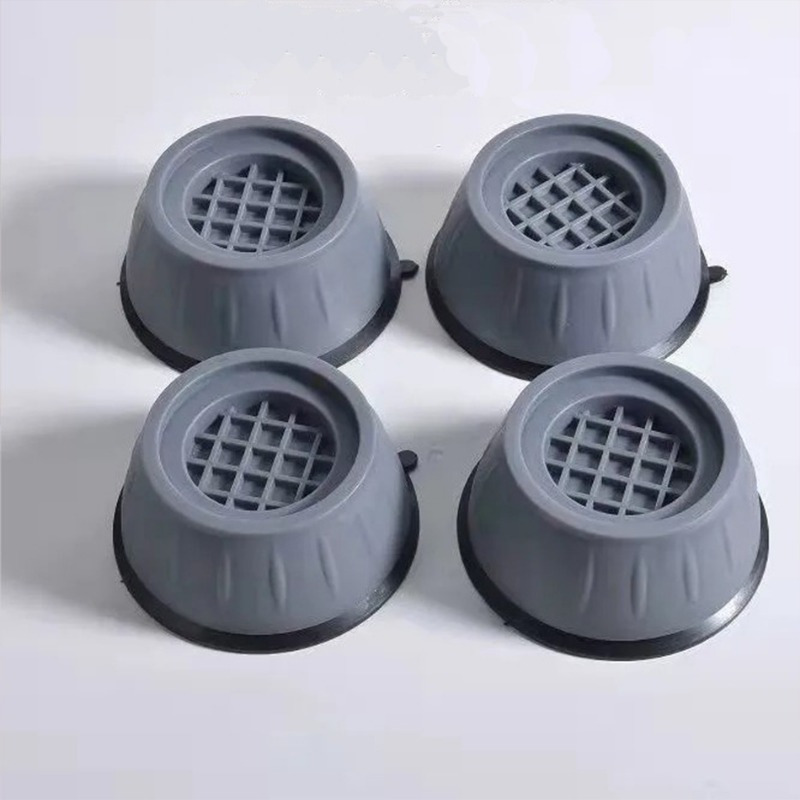 4pcs/set Pads, Washing Machine Foot Pads.floor Mat Washing Machine Feet Pads Non Slip Shock Proof Furniture Elasticity Furniture Protectors Hardware Laundry Organizationc.home Decor Bathroom Additions