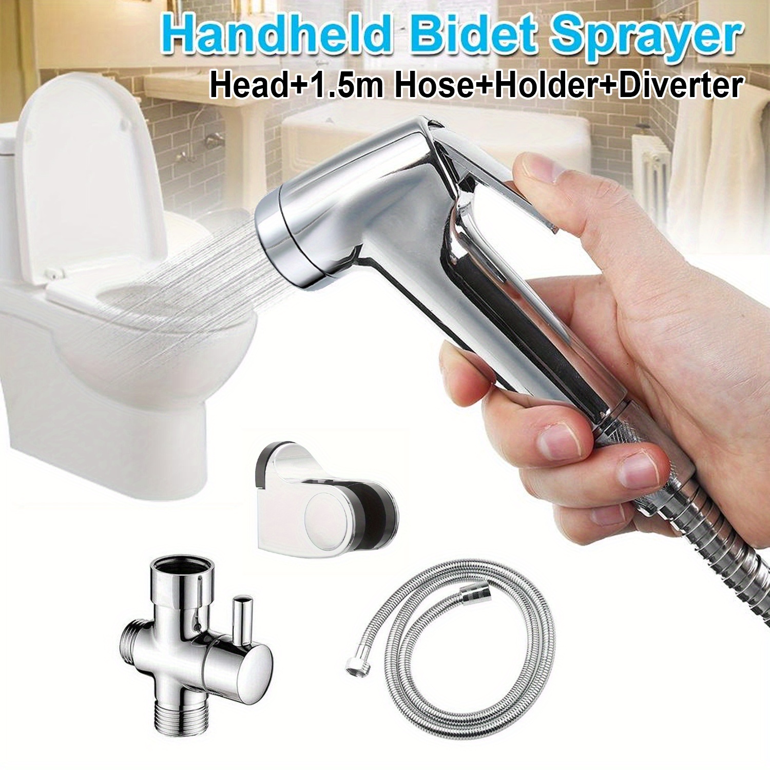 Handheld Washing 650ml Home Sprayer Bidet Portable Long Nozzle