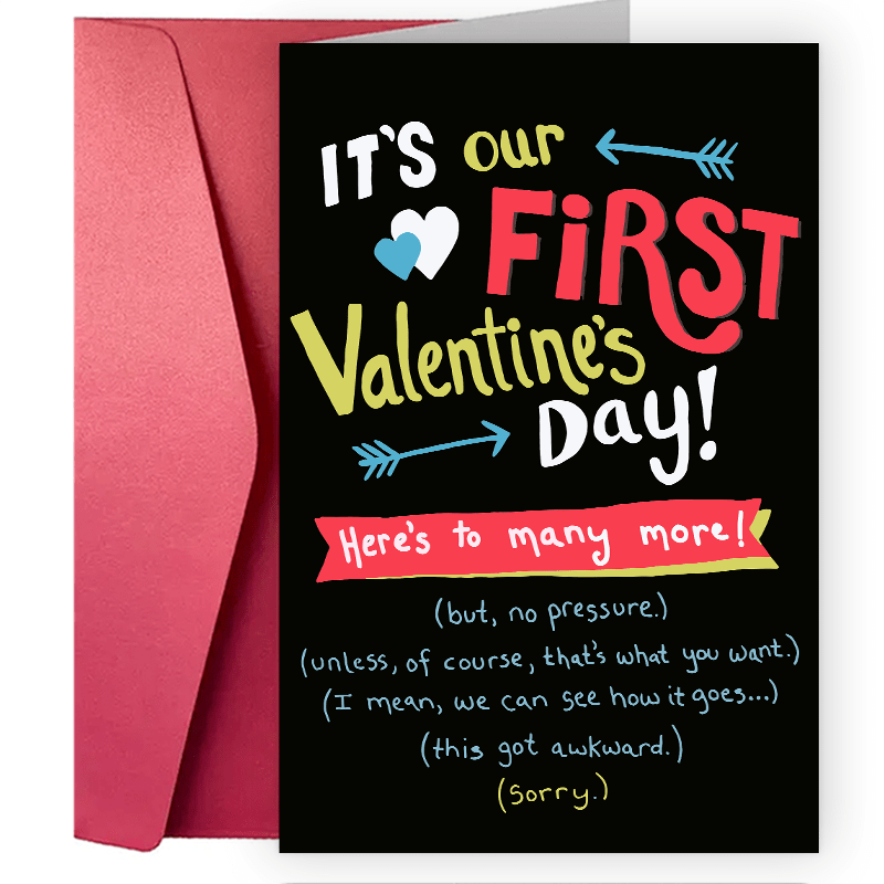 Funny Valentine Day Card. Love Card. Valentines Greeting Card