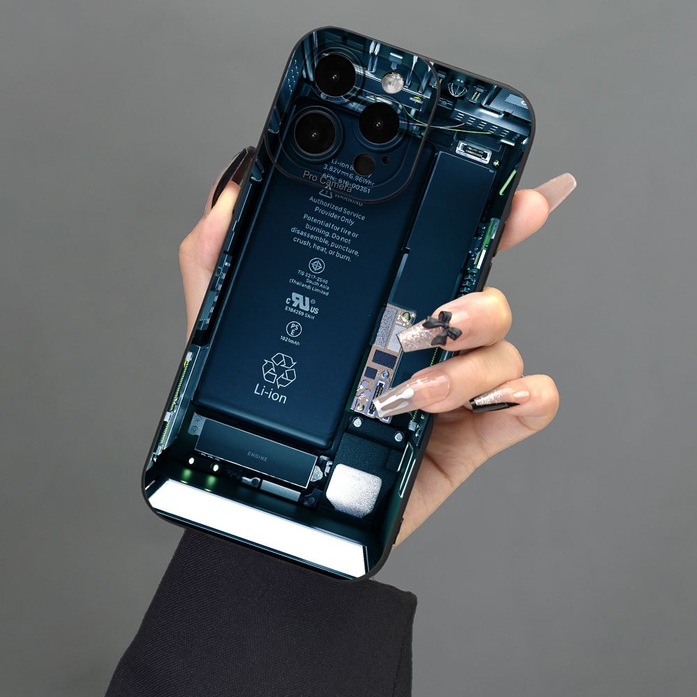 Nuevo Estuche Espacial Transparente Morado Para iPhone 14 Pro MAX 13 12 11  14 Plus A Prueba De Golpes Duro Protector De Lente De Cámara Carcasa