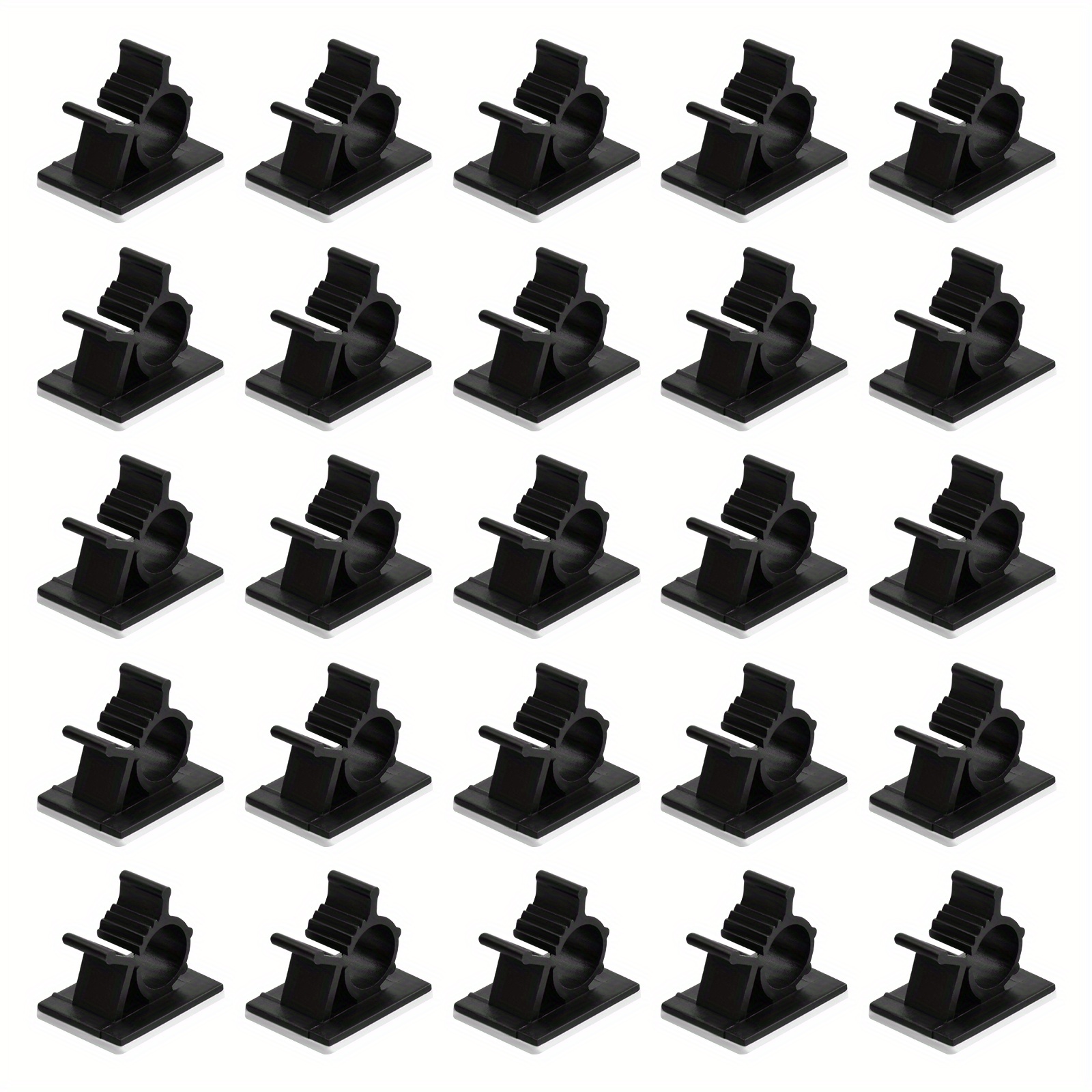 50pcs Self-Adhesive Cable Clamps, Electrical Cable Management Clips, Cable  Holder, Cable Clips, Self-Adhesive Cable Clamps, Desk Organizer, Black