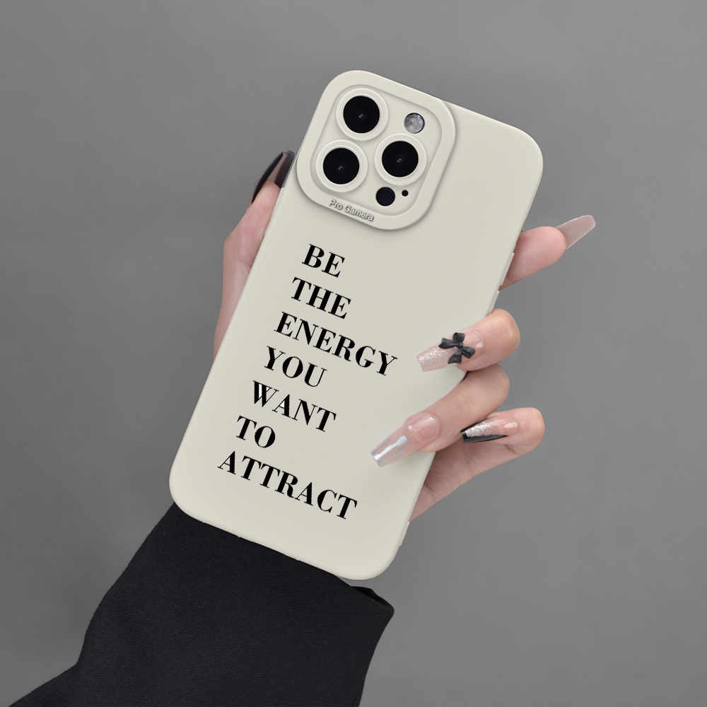 

English Pattern Mobile Phone Case Full-body Protection Shockproof Anti-fall Tpu Case Color: For Men Women For Iphone 15 14 11 Xs Xr X 7 8 Pro Max Se