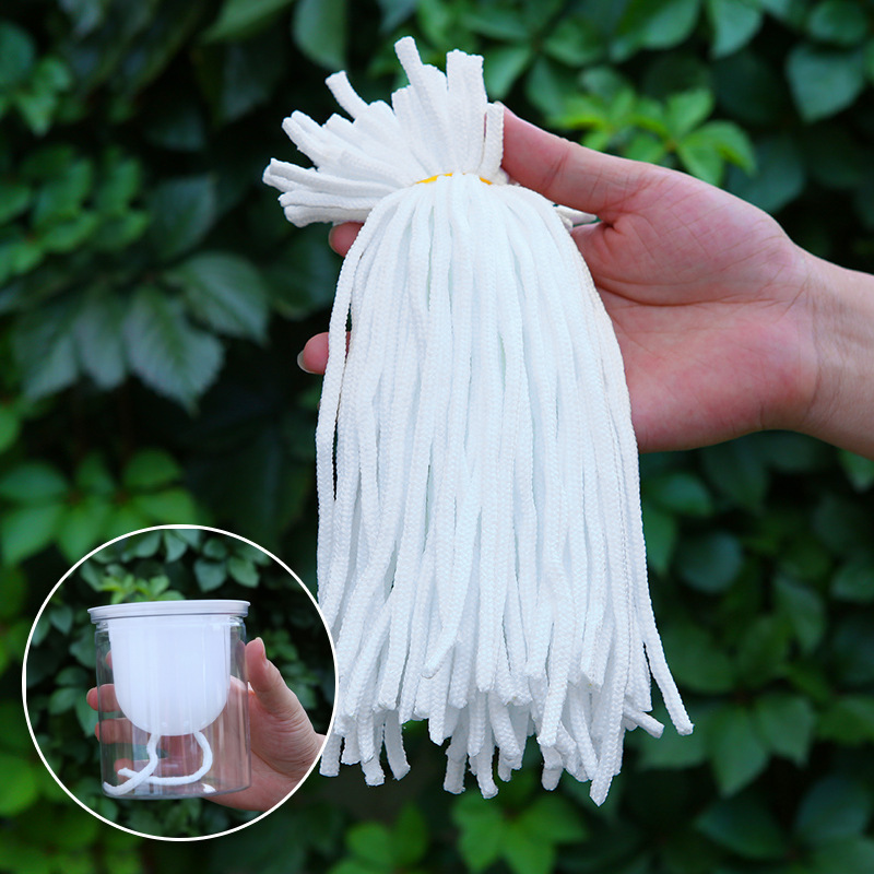 

100 Absorbent Cotton Ropes For Lazy Flower Pots - Hydroponic Self-priming Cotton Ropes With Cotton Thread Core - Suitable For Indoor And Outdoor Use