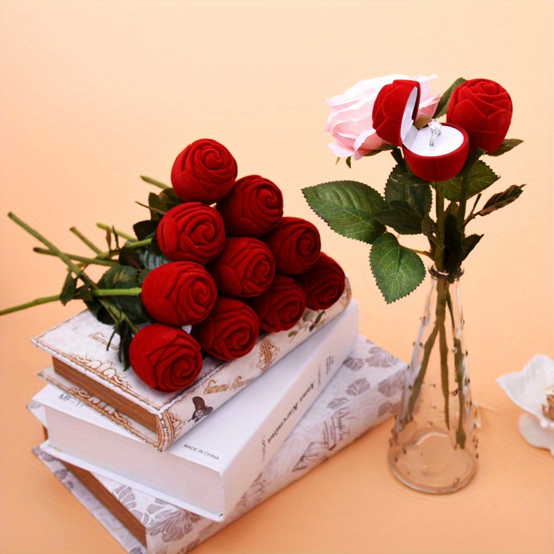 Rose Creative Ring Box, Elegant Proposal Gift
