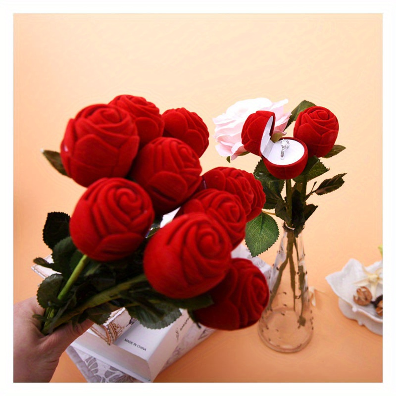 Rose Creative Ring Box, Elegant Proposal Gift