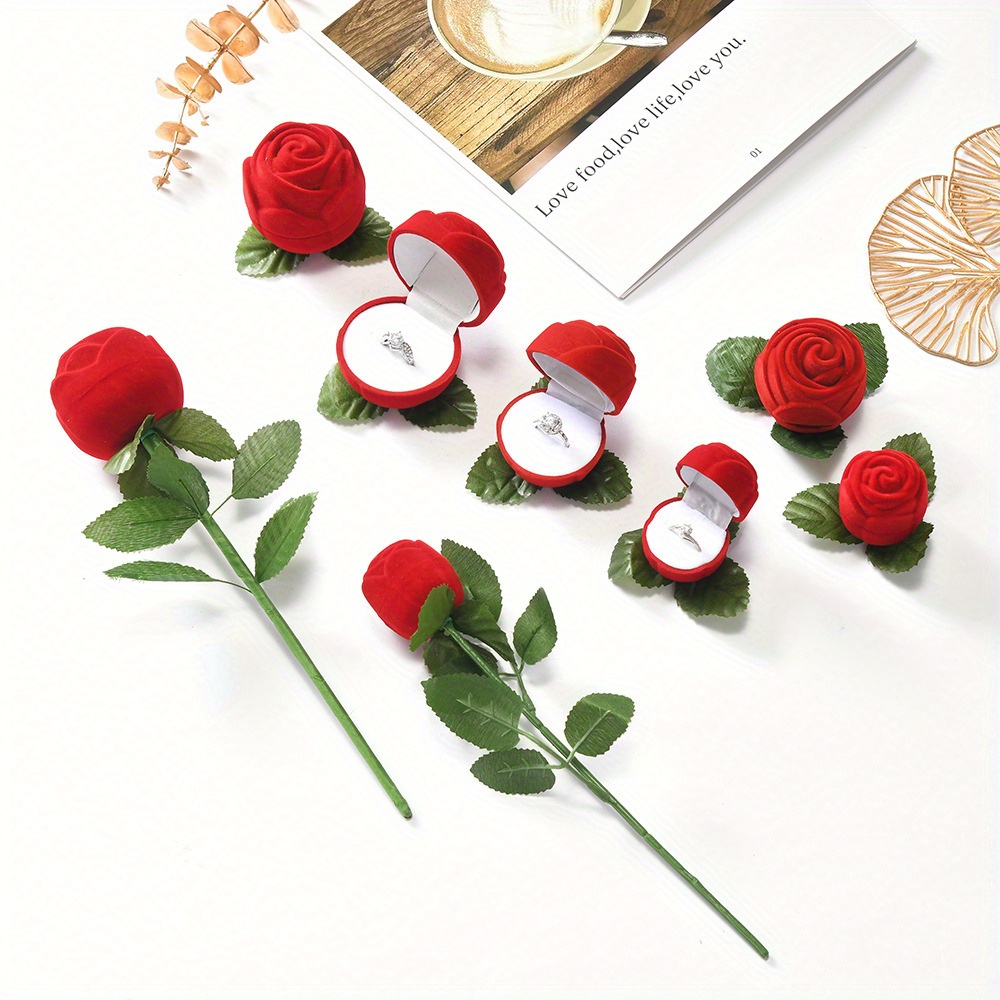Rose Creative Ring Box, Elegant Proposal Gift