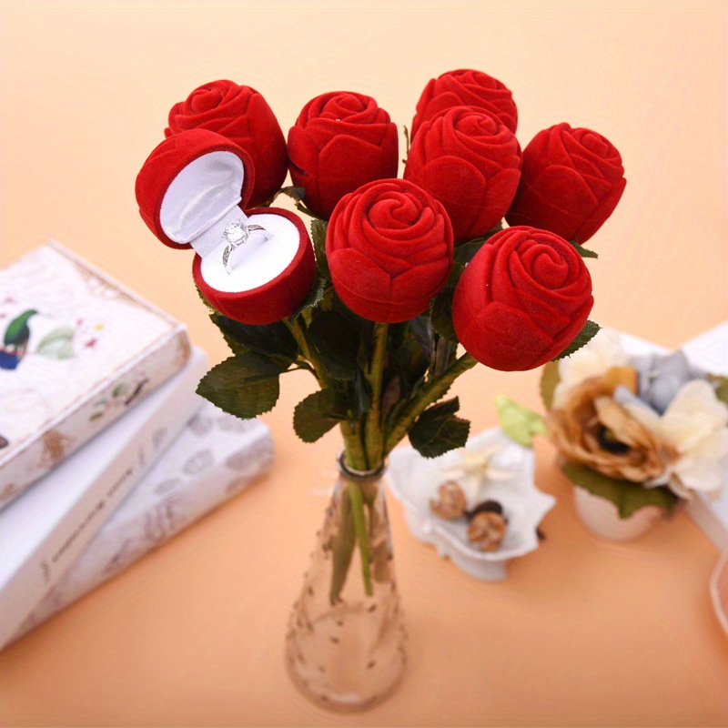 Rose Creative Ring Box, Elegant Proposal Gift