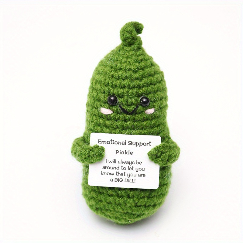 Positive Energy Potato Cheerup Pocket Hug Handmade Plush Knitting Wool  Potatoes Doll Home Room Miniature Decoration