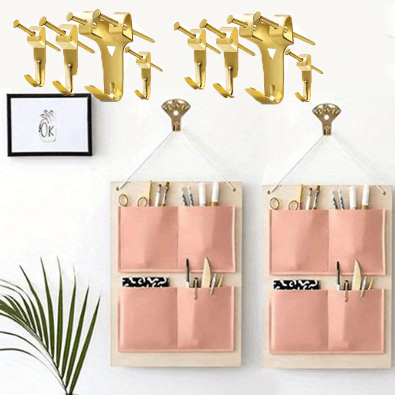 

1box Heavy-duty Hanging Nails, Picture Rack Hooks Painting Mirror Picture Hooks,