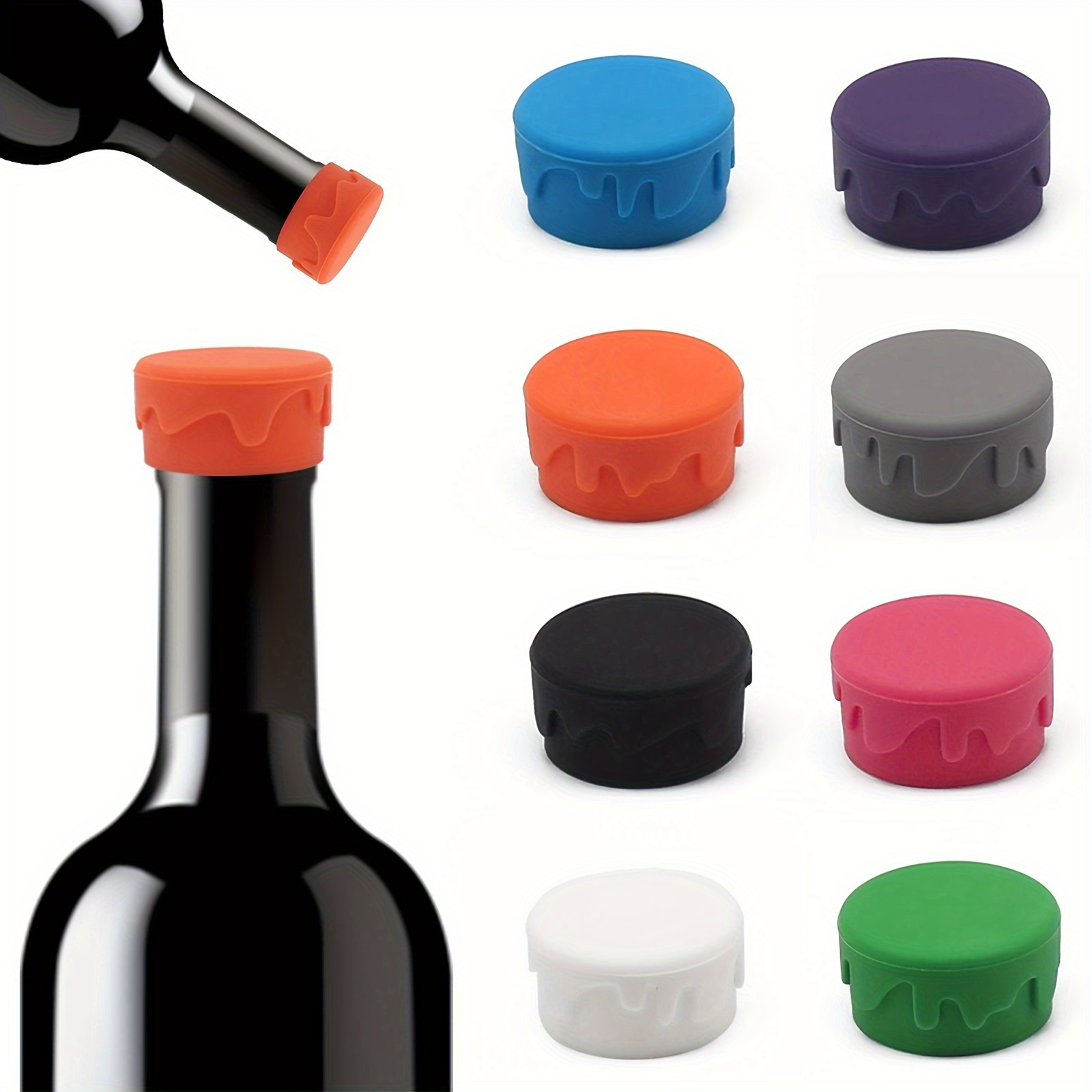 Black Wine Vacuum Pump Bottle Stopper Cork Sealer Airtight Beer