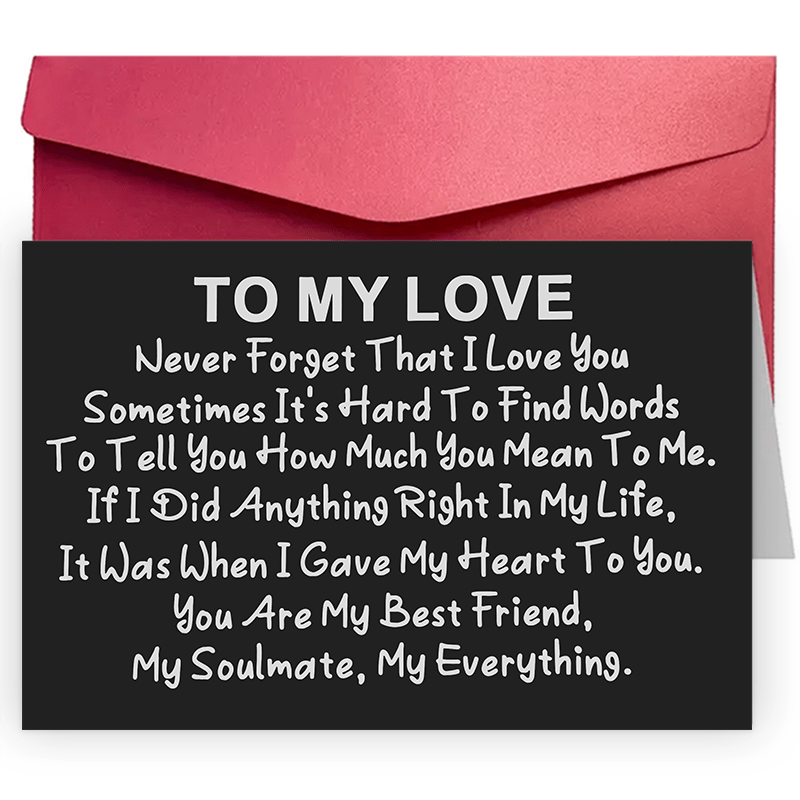 

1pc Funny Creative Valentine's Day/anniversary Greeting Card, To My Love Anniversary Gift Idea For Men, Boyfriend, Husband/valentine Card For Him