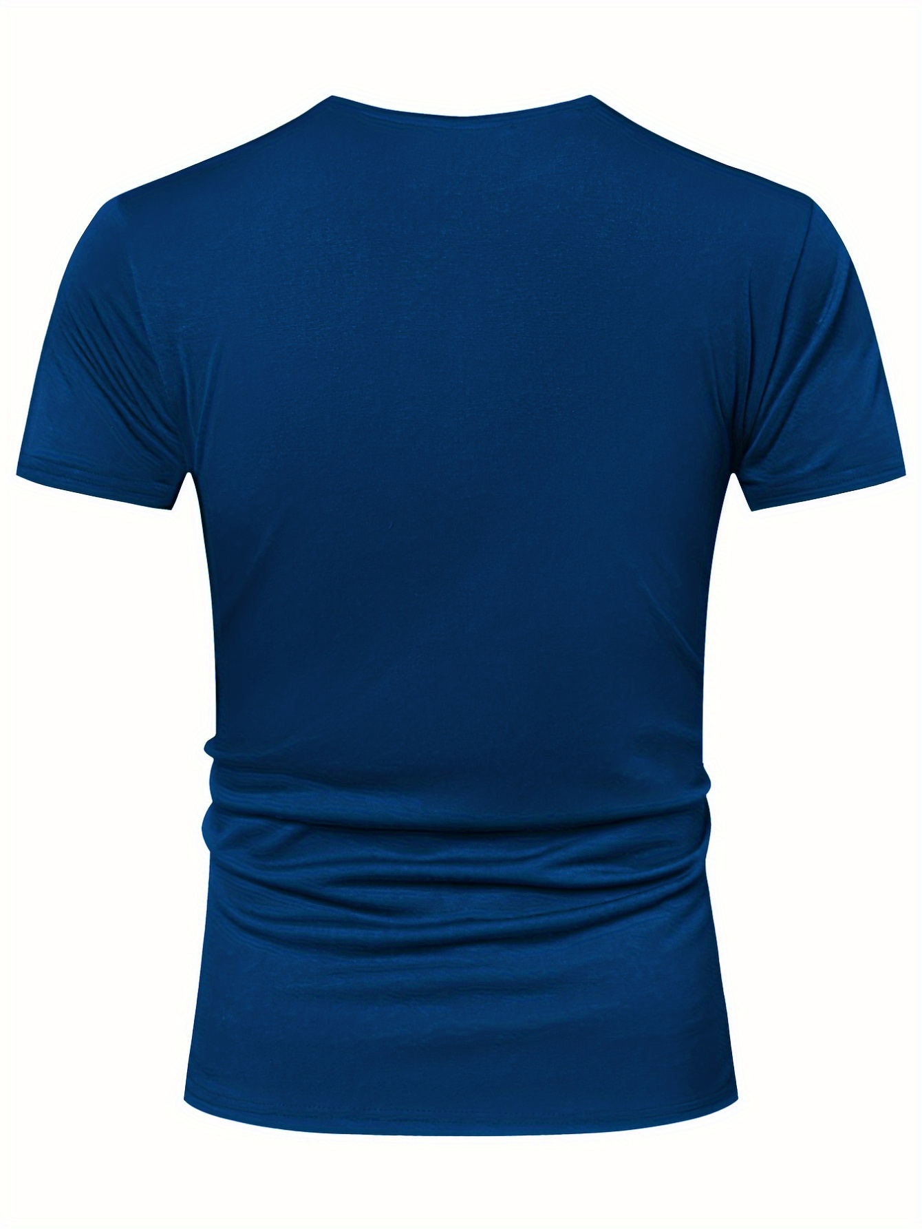 Plus Size Gafas De Sol Para Hombres Patrón V Cuello Henley Camisas